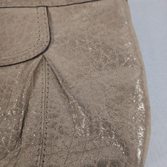 Coach Gold Chain Convertible Wristlet Purse Shoulder Bag Wallet Leather Glitter - Picture 5 of 16